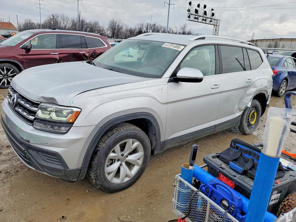 2018 Volkswagen Atlas VIN 1V2AP2CA1JC547924 COPART salvage auction — REAR END, Id - Salvage Certificate Of Title, sold $500 on 2026-07-02 (photo 1)