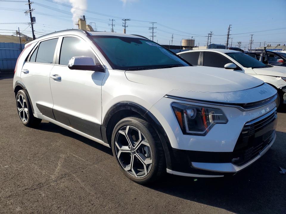 2023 Kia Niro VIN KNDCR3LEXP5043169 COPART salvage auction — FRONT END, Salvage Title, sold $9,200 on 2026-07-15 (photo 4)
