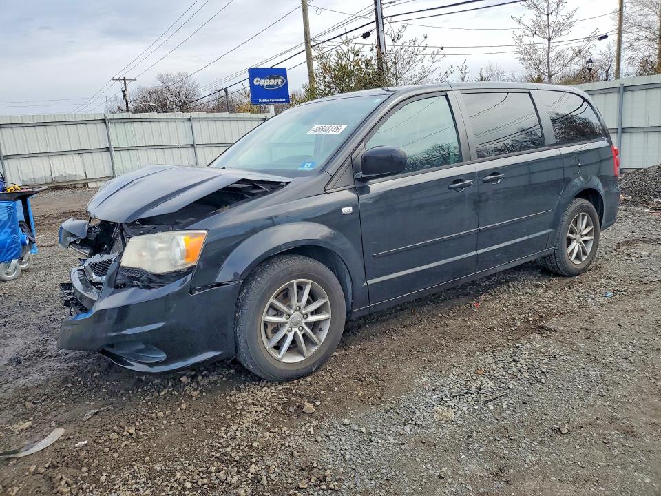 2014 Dodge Caravan VIN 2C4RDGBG4ER223055 COPART salvage auction — FRONT END, Nj - Cert Of Title-Salvage, sold $1,950 on 2026-07-31 (photo 1)