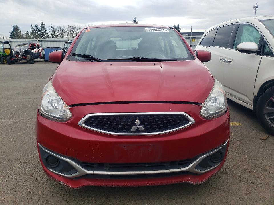 2017 Mitsubishi Mirage VIN ML32A3HJ9HH012166 COPART salvage auction — SIDE, Or - Salvage Title Certificate, sold $775 on 2026-07-20 (photo 5)