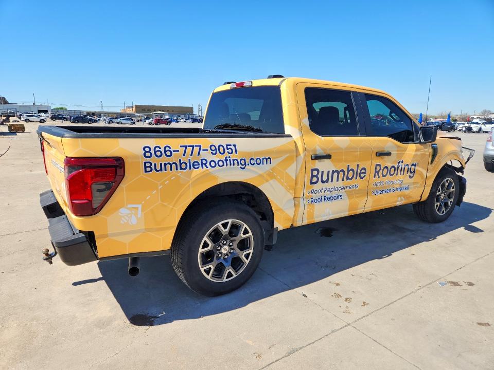 2024 Ford F-150 VIN 1FTEW2KP8RKE70966 COPART salvage auction — REAR END, Tx - Certificate Of Title, sold $15,900 on 2026-07-09 (photo 3)