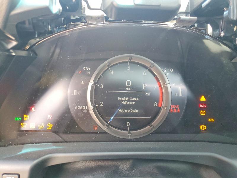 2022 Lexus Es 350 VIN 58AGZ1B14NU124924 COPART salvage auction — FRONT END, Fl - Certificate Of Title, sold $8,800 on 2026-07-16 (photo 9)
