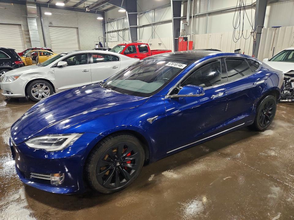 2018 Tesla Model s VIN 5YJSA1E20JF268300 COPART salvage auction — REAR END, Mn - Cert Of Title-Salvage, sold $8,200 on 2026-07-14 (photo 1)