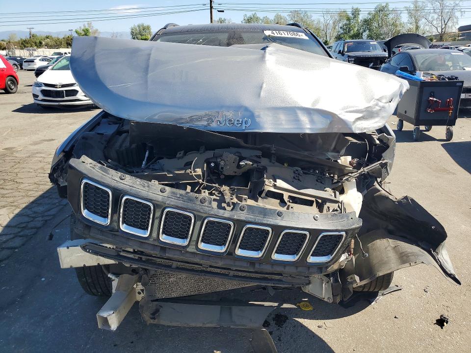 2020 Jeep Compass VIN 3C4NJCCB3LT108072 COPART salvage auction — FRONT END, Ca - Salvage Certificate, sold $825 on 2026-07-09 (photo 5)