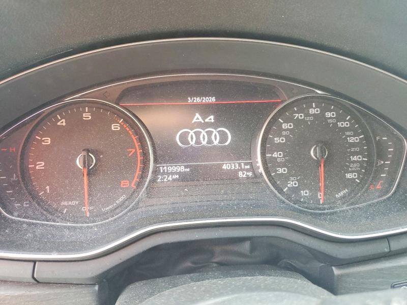 2018 Audi A4 VIN WAULMAF46JA145893 COPART salvage auction — FRONT END, Ga - Certificate Of Title, sold $3,500 on 2026-07-13 (photo 9)