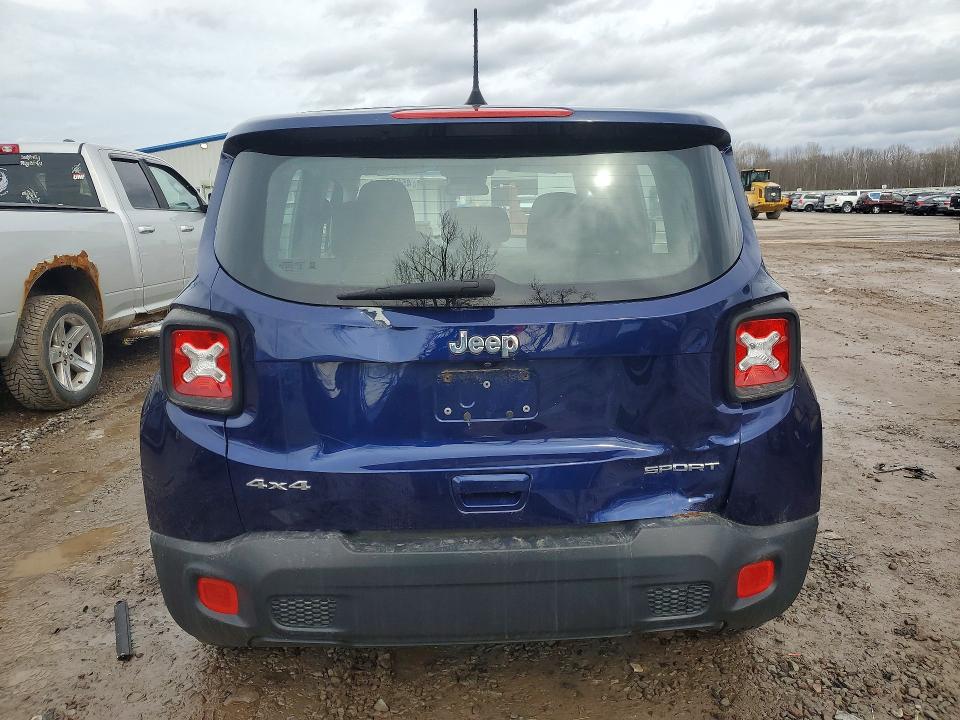 2018 Jeep Renegade VIN ZACCJBAB5JPG72489 COPART salvage auction — FRONT END, Ny - Mv907A-Parts Only W/Lienholder, sold $625 on 2026-07-15 (photo 6)