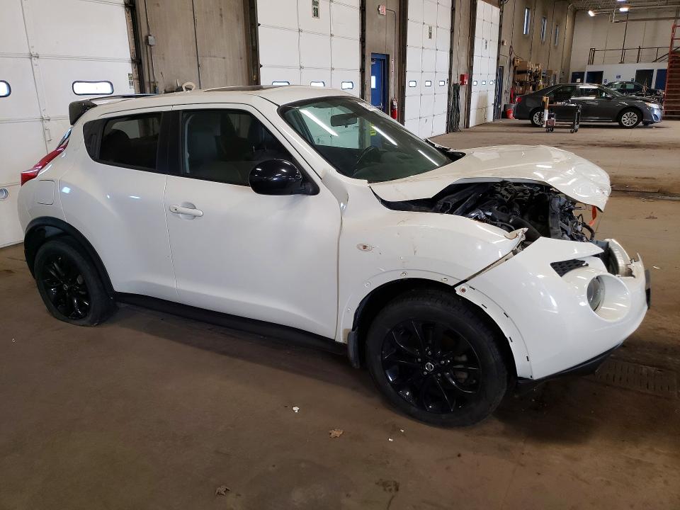 2013 Nissan Juke VIN JN8AF5MV6DT215011 COPART salvage auction — FRONT END, Ia - Certificate Of Title, sold $1,150 on 2026-07-07 (photo 4)