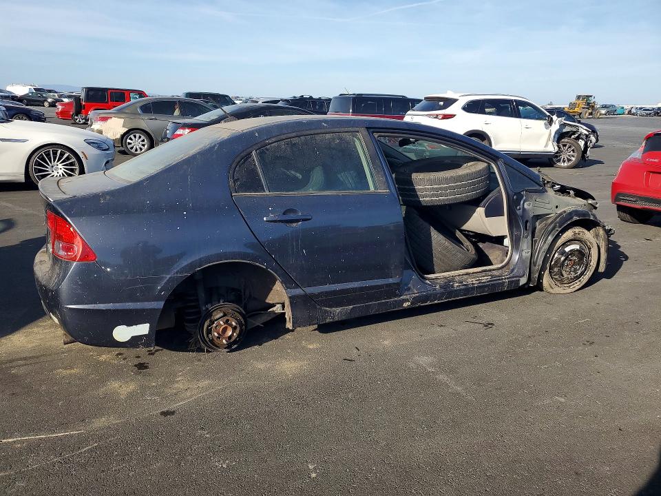 2007 Honda Civic hybrid VIN JHMFA36237S006843 COPART salvage auction — VANDALISM, Ca - Salvage Certificate, sold $50 on 2026-07-08 (photo 3)