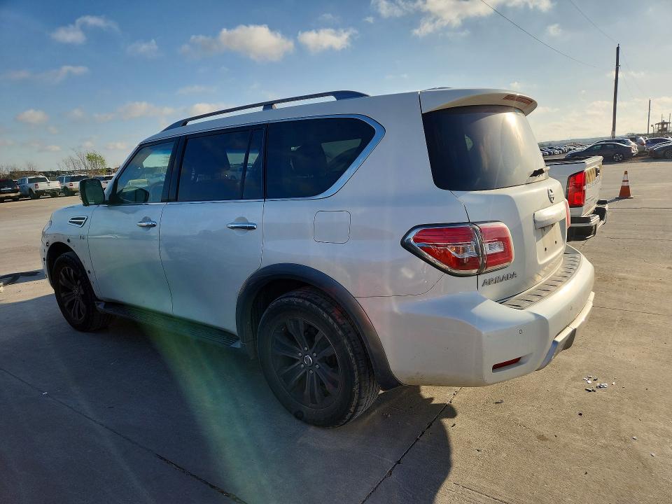 2017 Nissan Armada VIN JN8AY2ND1H9003683 COPART salvage auction — FRONT END, Tx - Salvage Vehicle Title, sold $225 on 2026-07-30 (photo 2)