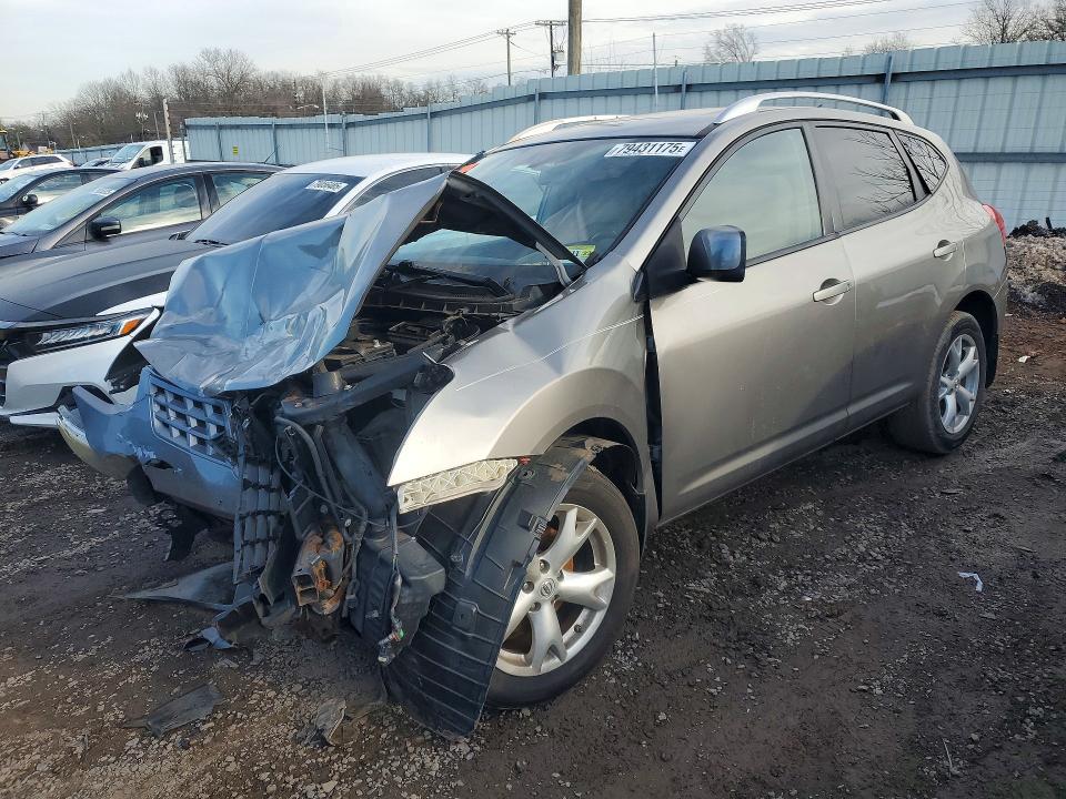 2008 Nissan Rogue VIN JN8AS58VX8W132269 COPART salvage auction — FRONT END, NJ - CERT OF TITLE-SALVAGE, sold $350 on 2026-07-31 (photo 1)