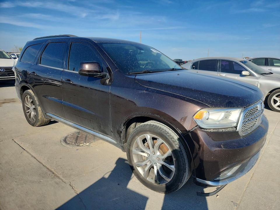 2017 Dodge Durango VIN 1C4RDHAGXHC833398 COPART salvage auction — SIDE, Tx - Salvage Vehicle Title, sold $1,600 on 2026-07-09 (photo 4)