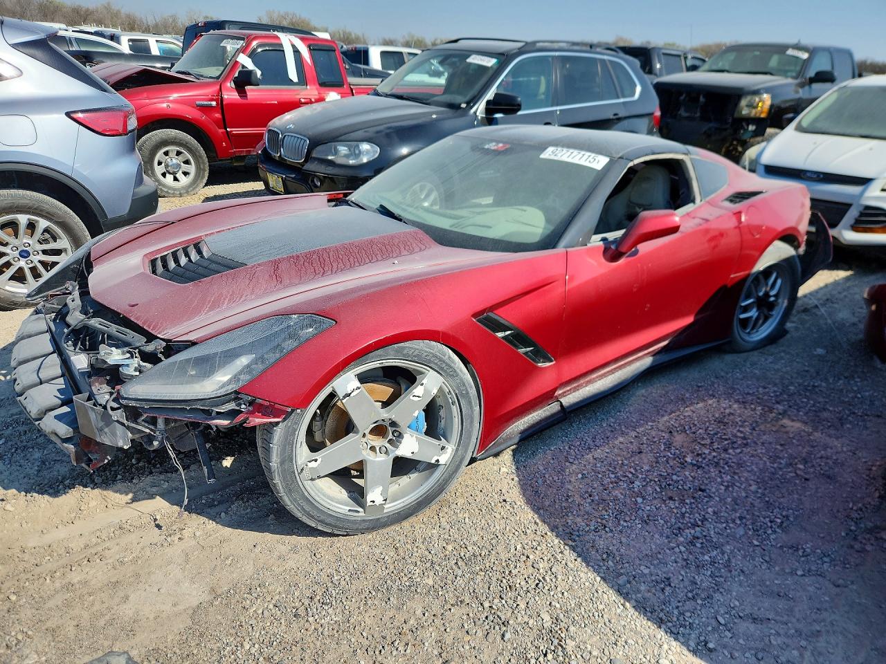 2014 Chevrolet Corvette Stingray VIN 1G1YF2D76E5135409 — COPART salvage auction photo