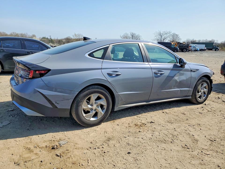 2025 Hyundai Sonata VIN KMHL24JA9SA454908 COPART salvage auction — FRONT END, Md - Cert Of Salvage > 75% Damage, sold $6,200 on 2026-07-28 (photo 3)