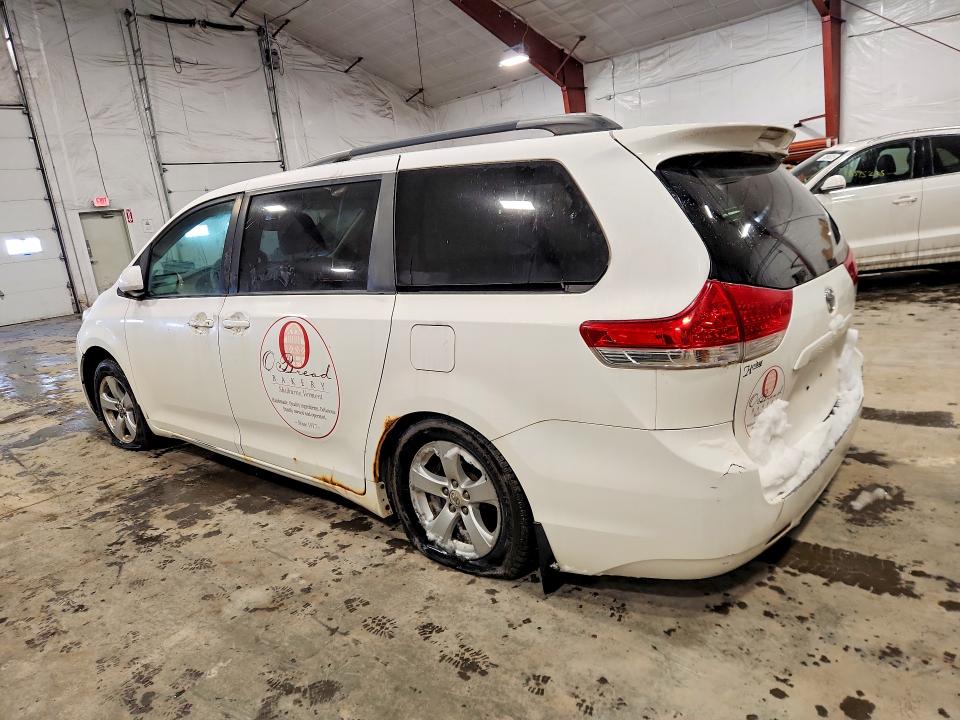 2011 Toyota Sienna VIN 5TDKK3DC6BS040169 COPART salvage auction — REAR END, Fl - Certificate Of Title, sold $2,450 on 2026-07-27 (photo 2)