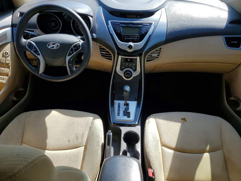 2012 Hyundai Elantra VIN KMHDH4AE0CU433662 COPART salvage auction — VANDALISM, MD - CERT OF SALVAGE > 75% DAMAGE, sold $400 on 2026-07-30 (photo 8)