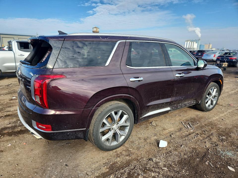 2021 Hyundai Palisade VIN KM8R5DHEXMU208140 COPART salvage auction — HAIL, Il - Salvage Certificate, sold $8,300 on 2026-07-13 (photo 3)