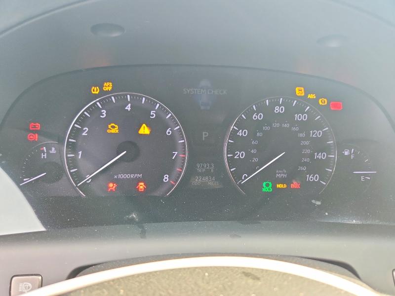 2008 Lexus Ls VIN JTHGL46F585024493 COPART salvage auction — FRONT END, Id - Salvage Certificate Of Title, sold $925 on 2026-07-07 (photo 9)