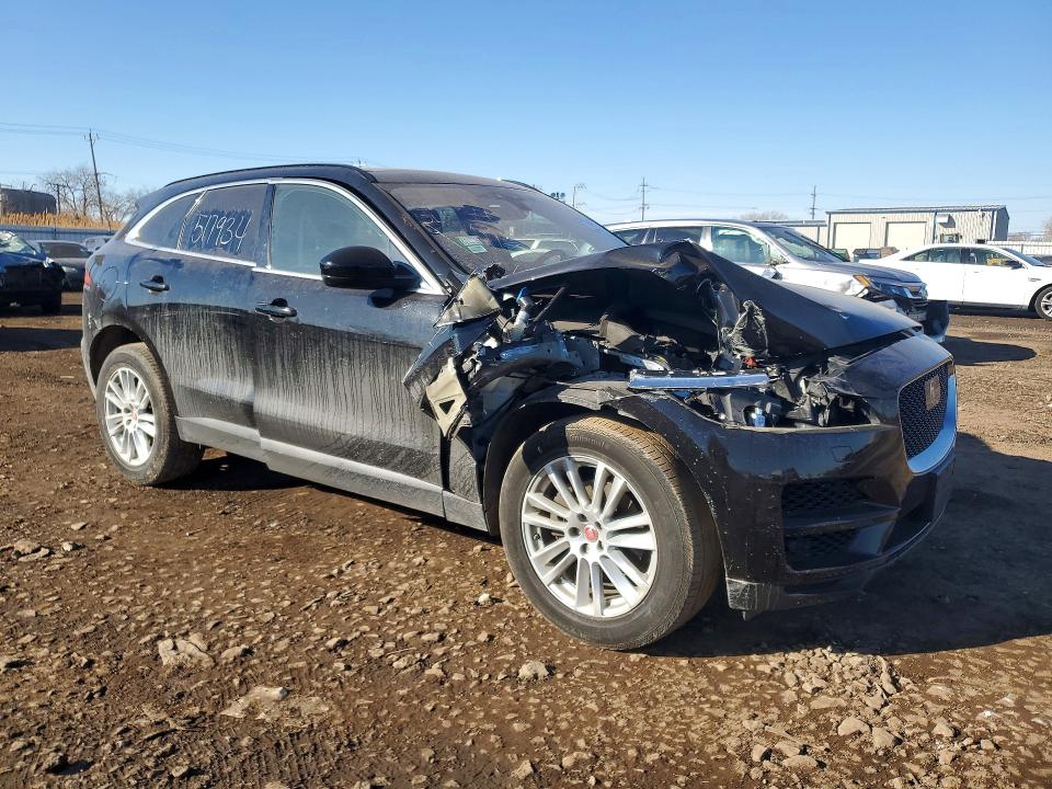 2019 Jaguar F-pace VIN SADCK2FXXKA359154 COPART salvage auction — FRONT END, Il - Salvage Certificate, sold $3,450 on 2026-08-03 (photo 4)
