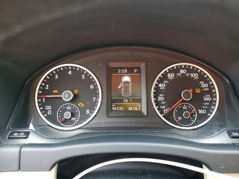 2015 Volkswagen Tiguan VIN WVGAV7AX5FW101689 COPART salvage auction — FRONT END, FL, sold $550 on 2026-07-27 (photo 9)