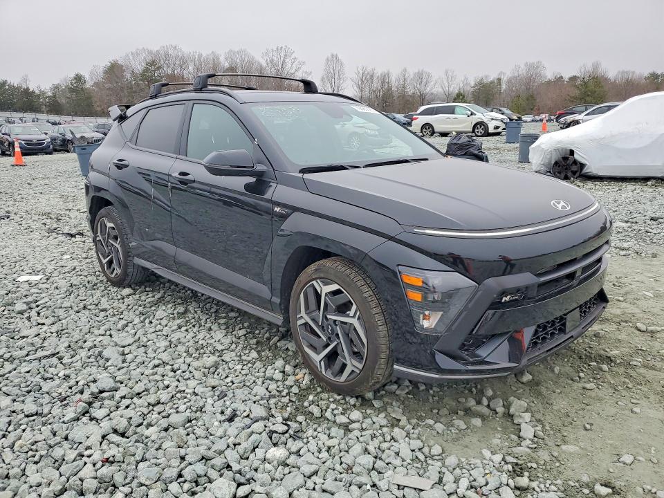 2025 Hyundai Kona VIN KM8HB3A32SU235501 COPART salvage auction — SIDE, Nc - Salvage Certificate Of Title, sold $9,100 on 2026-07-15 (photo 4)