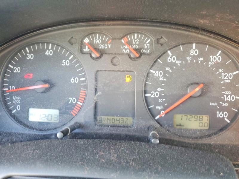 1998 Volkswagen Passat VIN WVWMA63B0WE163032 COPART salvage auction — FRONT END, Ut - Salvage Certificate, sold $150 on 2026-07-17 (photo 9)