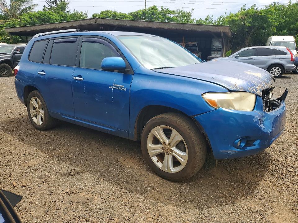 2008 Toyota Highlander VIN JTEDS42A782019195 COPART salvage auction — FRONT END, HI - CERTIFICATE OF SALVAGE, sold $1 on 2026-07-29 (photo 4)