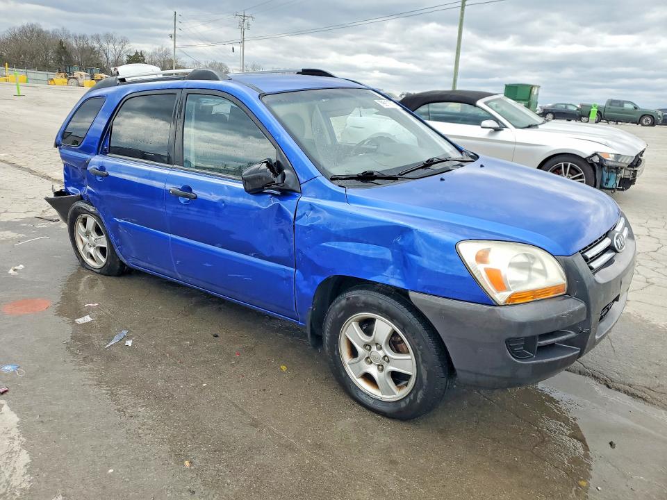 2007 Kia Sportage VIN KNDJF724X77427490 COPART salvage auction — REAR END, Tn - Salvage Certificate, sold $400 on 2026-07-20 (photo 4)