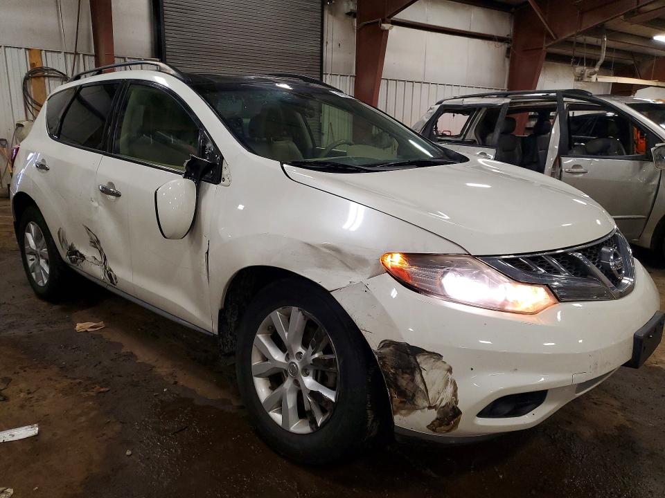 2013 Nissan Murano VIN JN8AZ1MW3DW303845 COPART salvage auction — SIDE, Oh - Cert Of Title-Salvage, sold $325 on 2026-07-17 (photo 4)