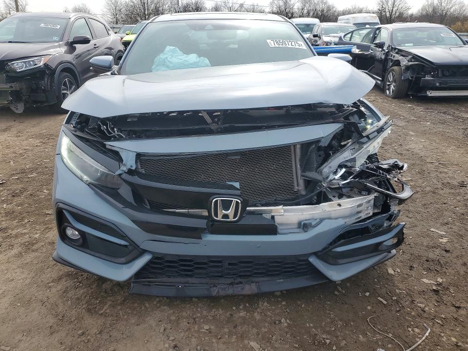 2021 Honda Civic VIN SHHFK7H99MU405795 COPART salvage auction — FRONT END, Id - Salvage Certificate Of Title, sold $5,200 on 2026-07-31 (photo 5)