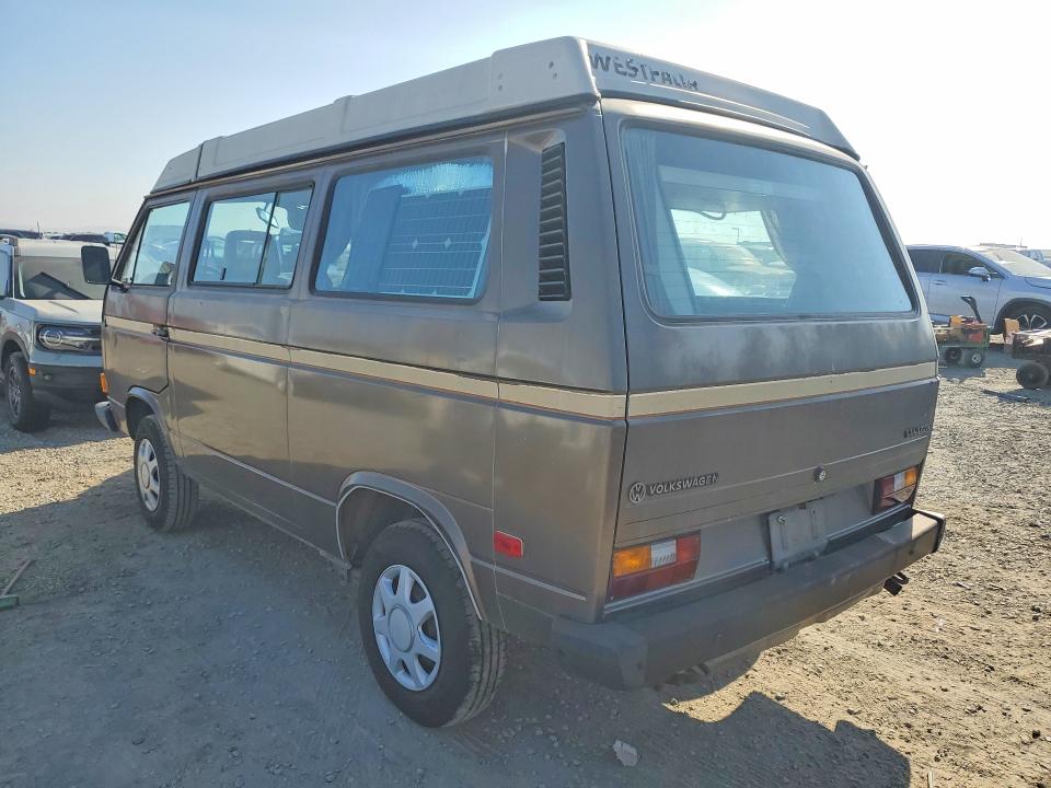 1987 Volkswagen VIN WV2XB0256GH018257 COPART salvage auction — MINOR DENT/SCRATCHES, Ca - App For Dup Clean Or Ac, sold $3,700 on 2026-07-10 (photo 2)