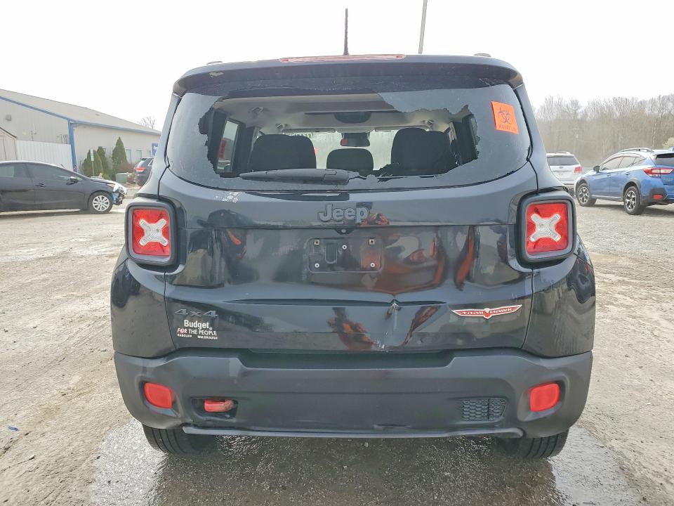 2016 Jeep Renegade VIN ZACCJBCT2GPC80830 COPART salvage auction — REAR END, In - Certificate Of Title, sold $875 on 2026-07-02 (photo 6)
