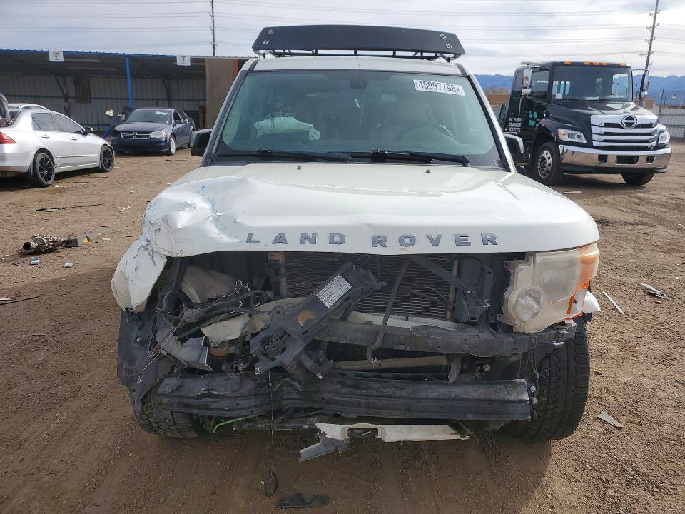 2007 Land rover Lr3 VIN SALAE25427A437699 COPART salvage auction — FRONT END, Co - Salvage Title, sold $375 on 2026-08-24 (photo 5)