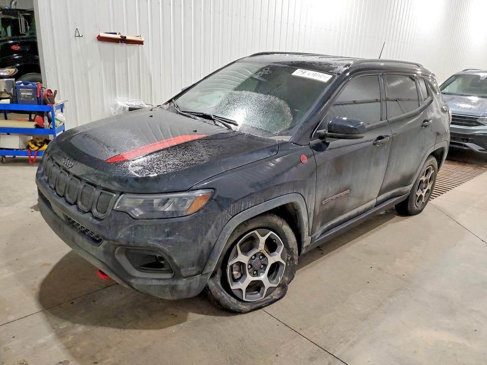 2022 Jeep Compass VIN 3C4NJDDB9NT214680 COPART salvage auction — FRONT END, Salvage Title, sold $5,700 on 2026-07-09 (photo 1)