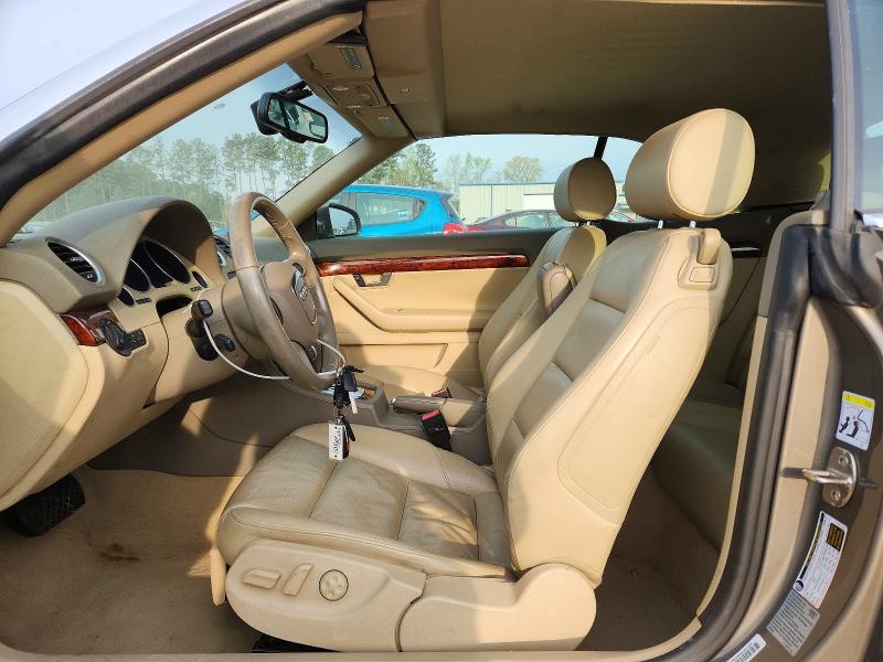 2009 Audi A4 VIN WAUDF48H19K008933 COPART salvage auction — FRONT END, SC - CERT OF TITLE-SALVAGE, sold $975 on 2026-07-06 (photo 7)