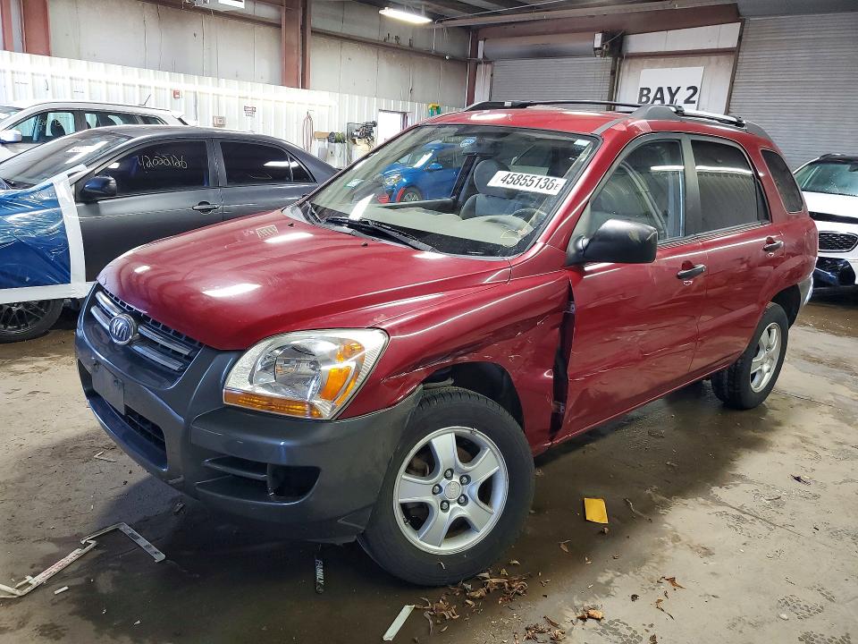 2008 Kia Sportage VIN KNDJF724887531221 COPART salvage auction — FRONT END, IL - SALVAGE CERTIFICATE, sold $700 on 2026-07-07 (photo 1)