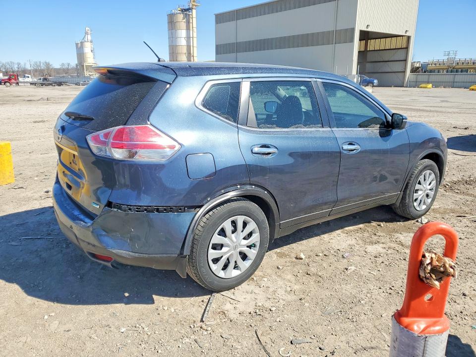 2014 Nissan Rogue VIN 5N1AT2MT2EC837555 COPART salvage auction — REAR END, Id - Salvage Certificate Of Title, sold $1,150 on 2026-07-09 (photo 3)