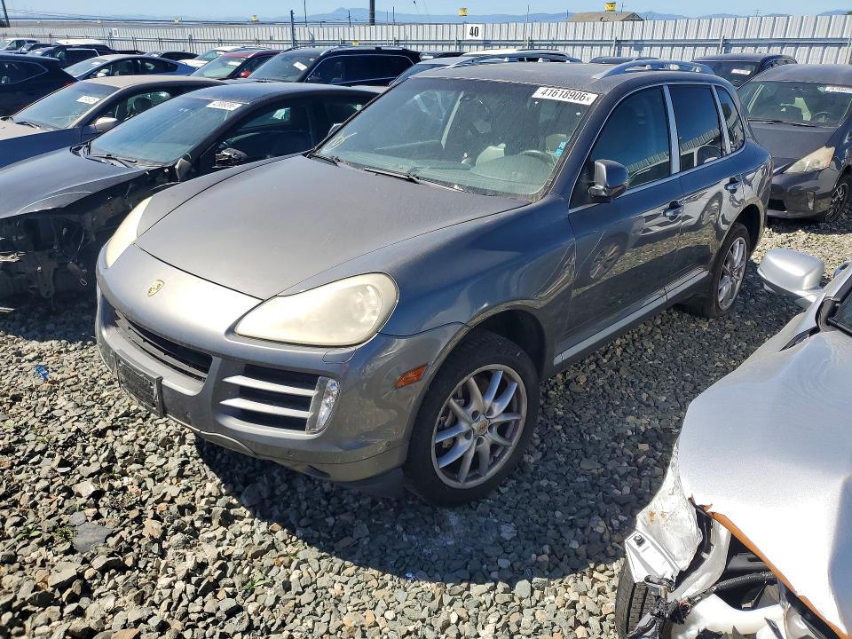 2008 Porsche Cayenne VIN WP1AB29P08LA30795 COPART salvage auction — REAR END, Ca - Dis/Dlr/Exp App For Dup Clean, sold $325 on 2026-07-02 (photo 1)