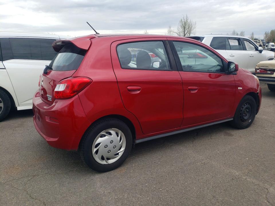 2017 Mitsubishi Mirage VIN ML32A3HJ9HH012166 COPART salvage auction — SIDE, Or - Salvage Title Certificate, sold $775 on 2026-07-20 (photo 3)