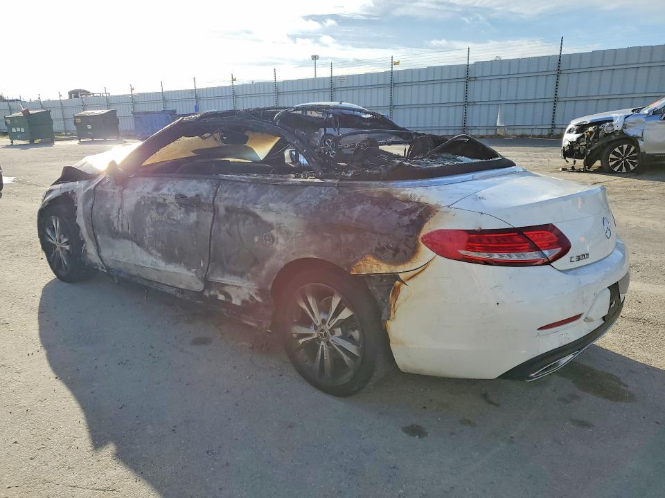 2018 Mercedes-benz C class VIN WDDWK4JB9JF617896 COPART salvage auction — BURN, CA - SALVAGE CERTIFICATE, sold $625 on 2026-07-14 (photo 2)