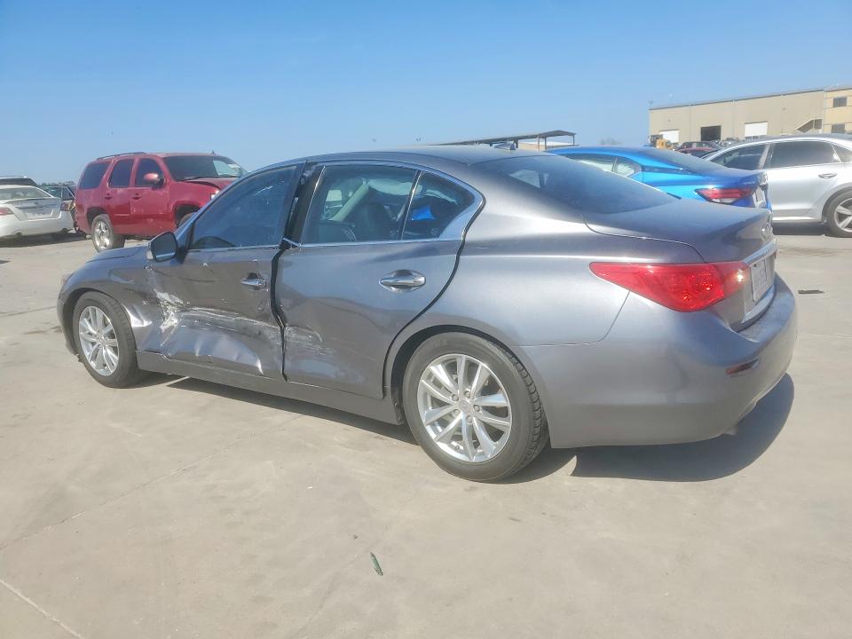 2014 Infiniti Q50 VIN JN1BV7AP5EM683198 COPART salvage auction — SIDE, Tx - Salvage Vehicle Title, sold $2,200 on 2026-07-27 (photo 2)