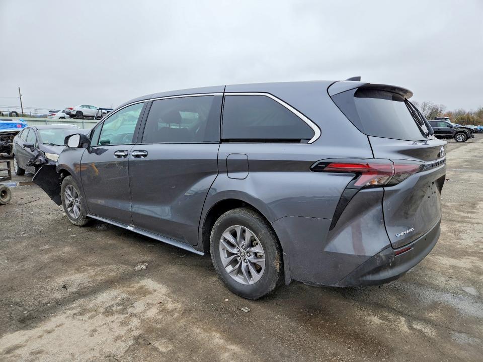 2025 Toyota Sienna VIN 5TDYSKFC4SS181260 COPART salvage auction — FRONT END, Pa - Certificate Of Salvage, sold $6,200 on 2026-07-14 (photo 2)