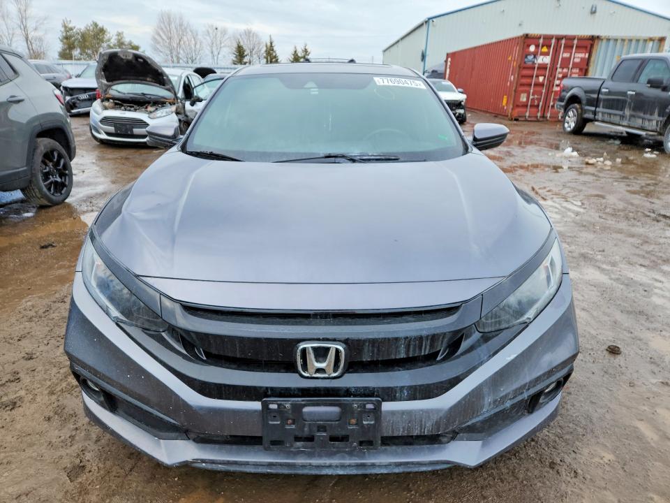2020 Honda Civic VIN 2HGFC2F82LH015515 COPART salvage auction — VANDALISM, On - Permit No Brand - Unfit, sold $8,800 on 2026-07-30 (photo 5)