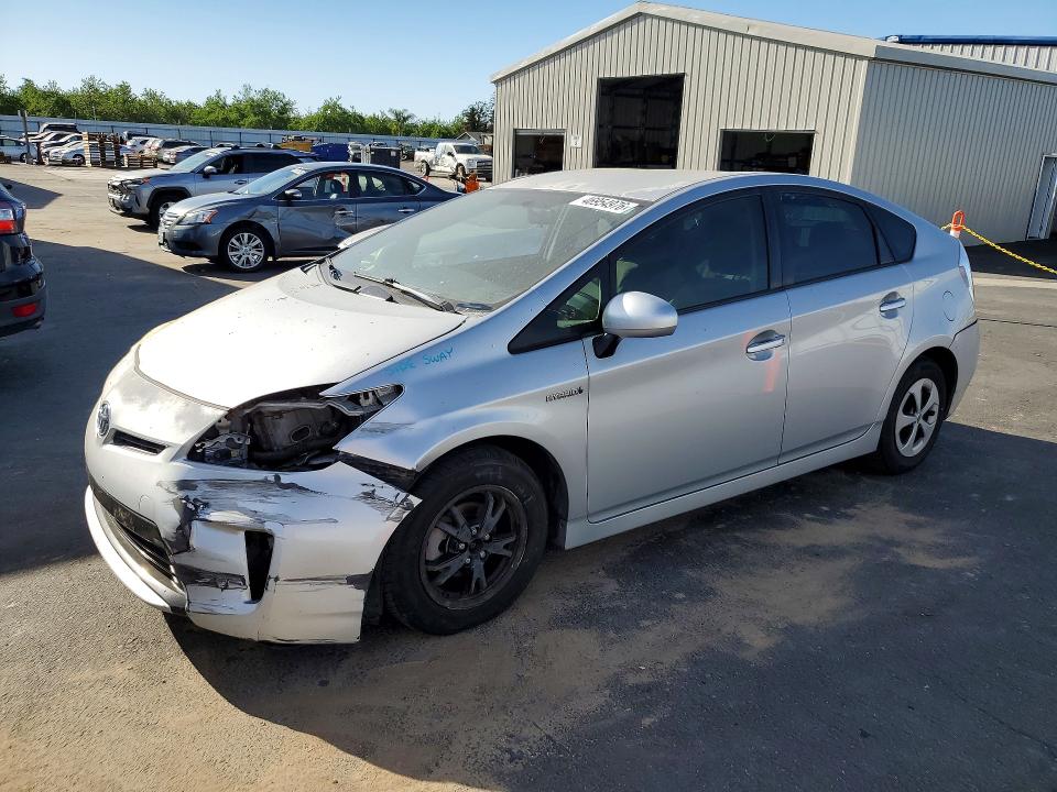 2012 Toyota Prius VIN JTDKN3DU0C5459366 COPART salvage auction — FRONT END, Ca - Salvage Certificate, sold $725 on 2026-07-27 (photo 1)