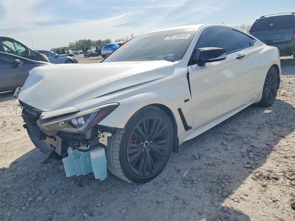 2017 Infiniti Q60 VIN JN1EV7EK3HM361000 COPART salvage auction — FRONT END, Tx - Salvage Vehicle Title, sold $2,400 on 2026-07-10 (photo 1)
