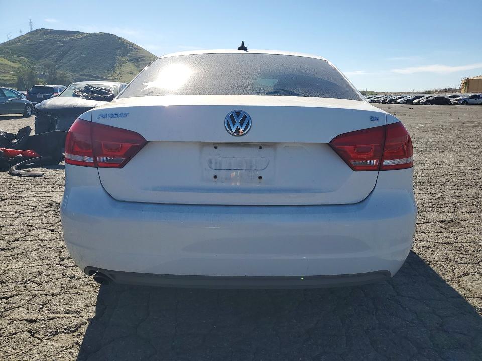 2012 Volkswagen Passat VIN 1VWBP7A37CC036712 COPART salvage auction — FRONT END, Ca - Salvage Certificate, sold $850 on 2026-07-09 (photo 6)