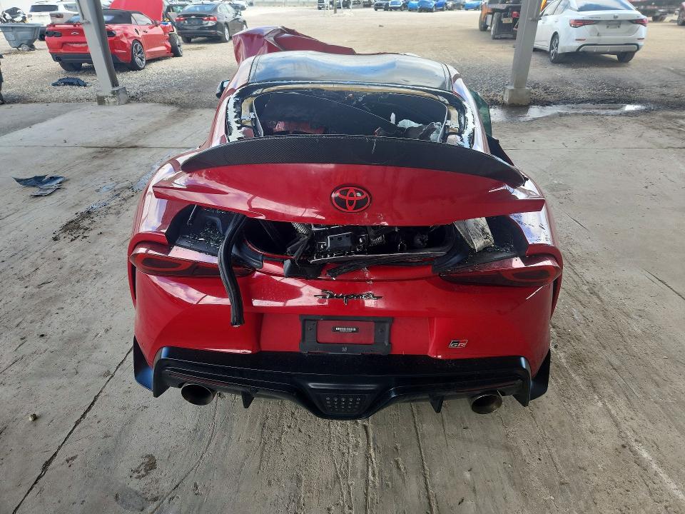 2021 Toyota Supra VIN WZ1DB0C07MW046081 COPART salvage auction — FRONT END, Salvage Title, sold $15 on 2026-07-29 (photo 6)