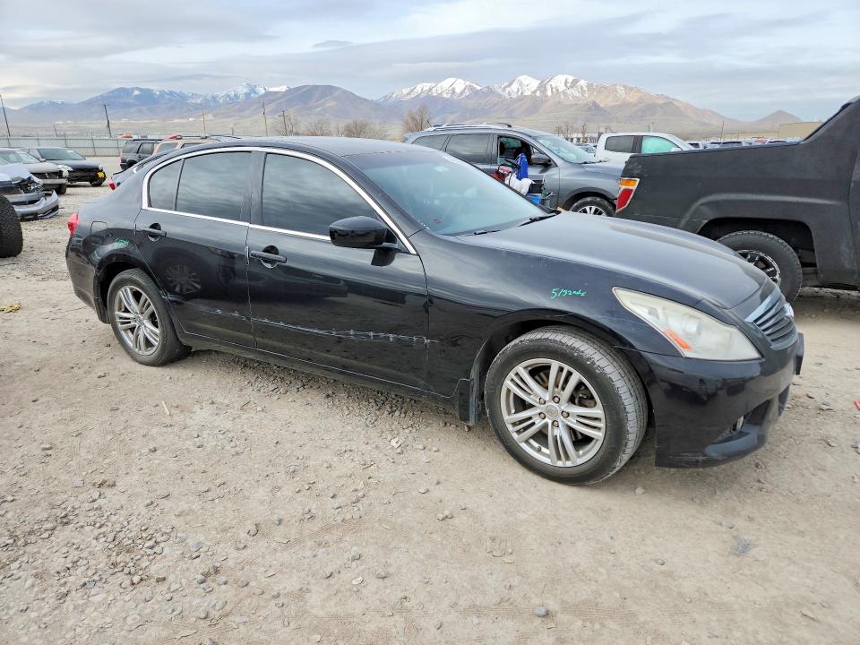 2012 Infiniti G VIN JN1DV6AR9CM862670 COPART salvage auction — SIDE, Ut - Salvage Certificate, sold $775 on 2026-07-08 (photo 4)