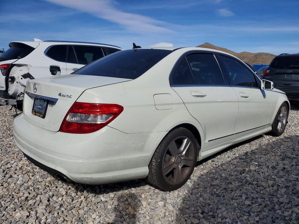 2011 Mercedes-benz C class VIN WDDGF8BB2BR161464 COPART salvage auction — MINOR DENT/SCRATCHES, Id - Salvage Certificate Of Title, sold $225 on 2026-07-13 (photo 3)