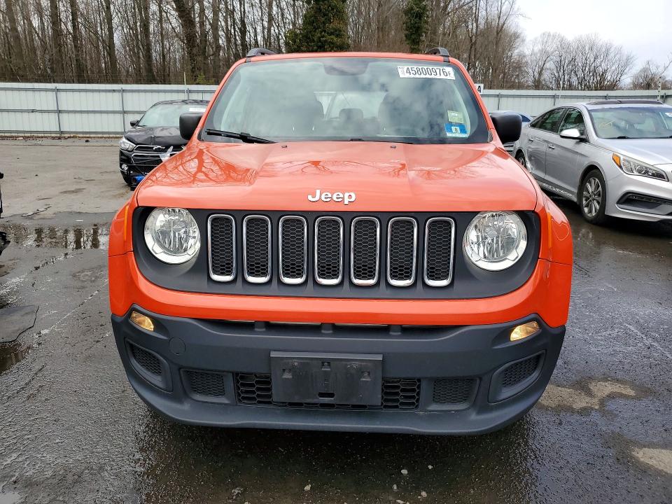 2018 Jeep Renegade VIN ZACCJBAB3JPH50770 COPART salvage auction — REAR END, Salvage Title, sold $350 on 2026-07-21 (photo 5)