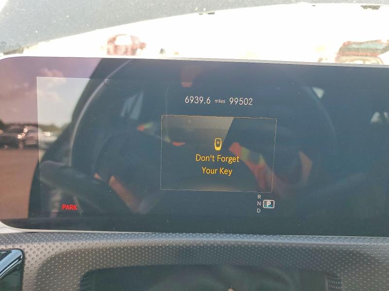 2020 Mercedes-benz Cla-klasse VIN W1K5J4GB8LN096748 COPART salvage auction — REAR END, Salvage Title, sold $9,000 on 2026-08-18 (photo 9)